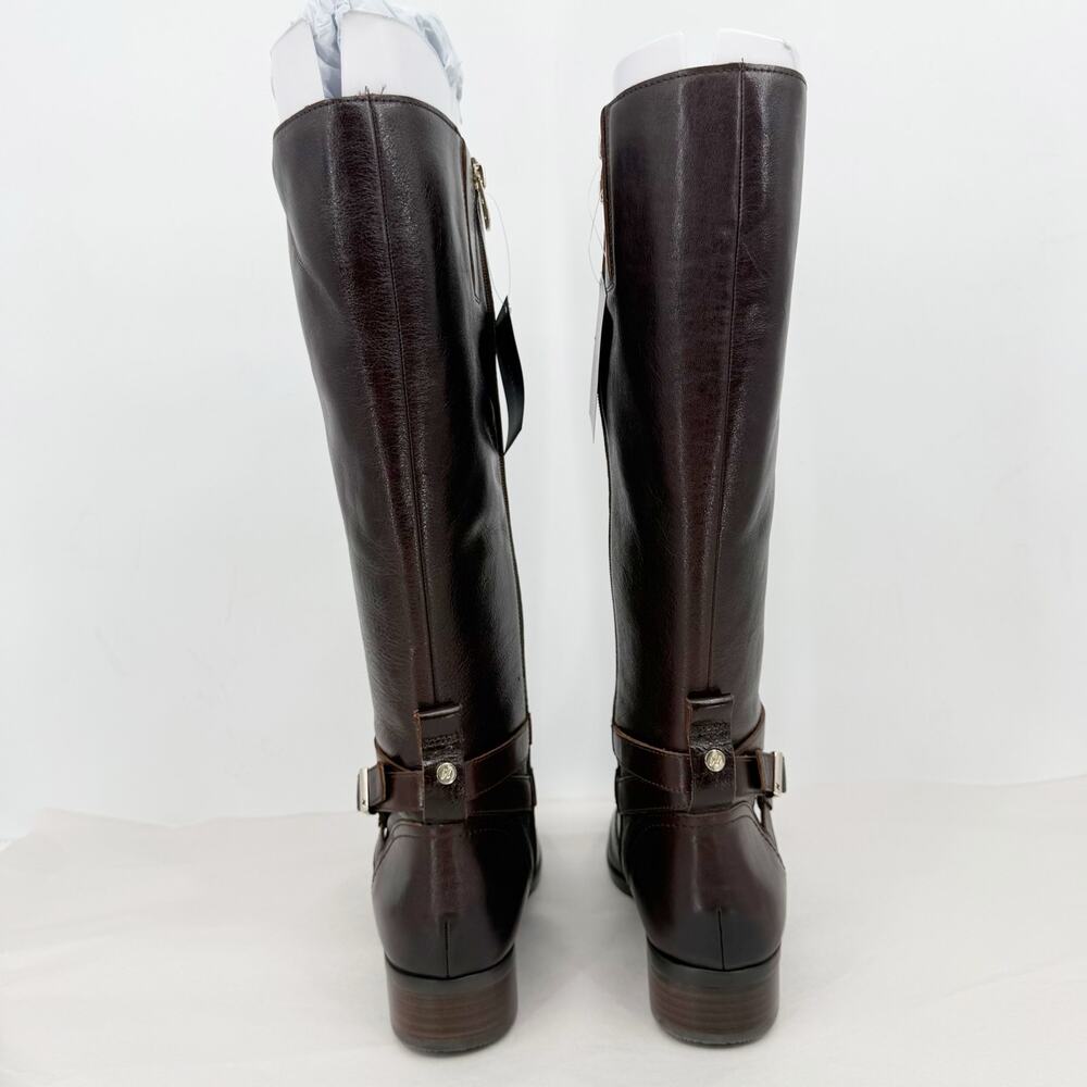 Naturalizer Womens Rena Knee High Boot 10 Wide Wide Calf Brown Leather NIB - Picture 9 of 11